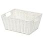 Compactor ETNA kézzel kötött kosár, 31 x 24x 14 cm, fehér