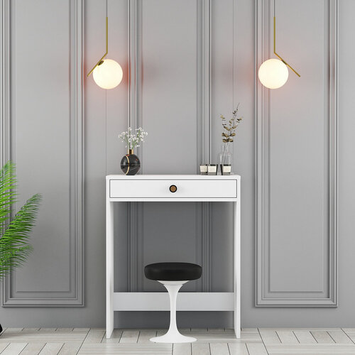 Lisbon White Cosmetic Table