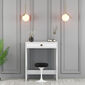 Lisbon White Cosmetic Table