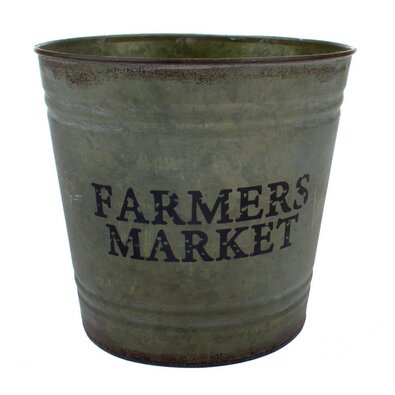 Металеве кашпо для квіткового горщика Farmers market, 22 x 21 см