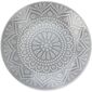 Ethnic kőagyag desszertes tányér, átmérő 20 cm, szürke