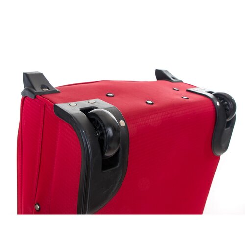 Pretty UP Potovalna tekstilna kovčka TEX15 L,rdeča