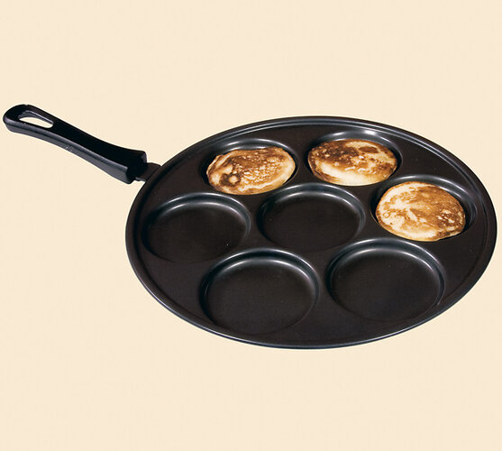 APETIT Patelnia na 7 racuchów 29 cm