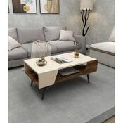 Konferenční stolek Aren Beige and Light Walnut