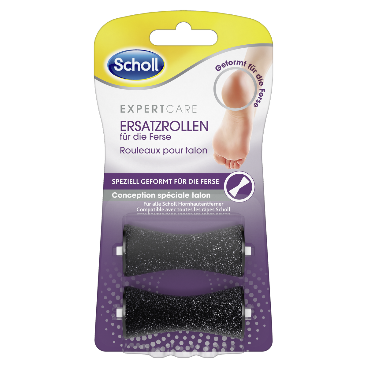 Scholl csere forgófej a sima, repedezett sarokhoz