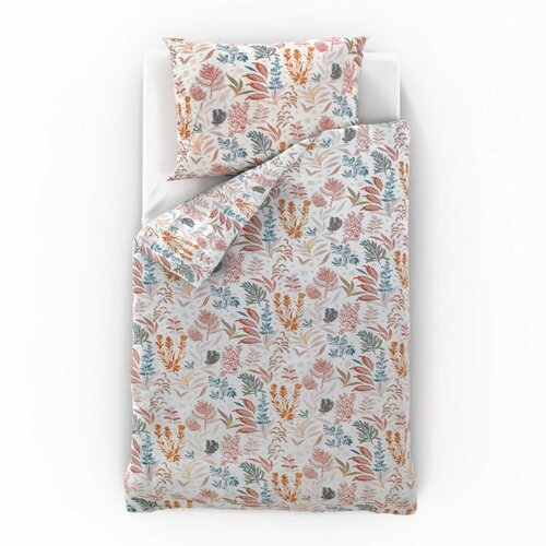 Kvalitex Satin lenjerie de pat Luxury Collection Coral garden, 220 x 200 cm, 2x 70 x 90 cm