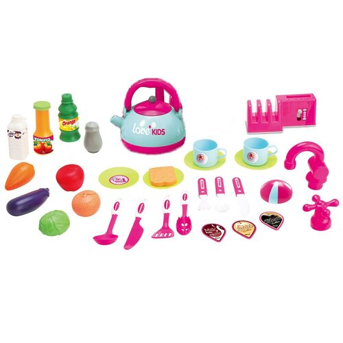 Bucătărie pentru copii Baby Mix roz, 87 x 64 x 29 cm