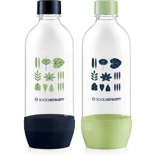 Sodastream Jet Green/Navy palack 2x 1 l,mosogatógépben mosható