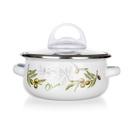 Banquet Set de 6 piese de vase smălțuite Olives