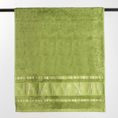 Osuška Bamboo life, 70 x 140 cm, zelená