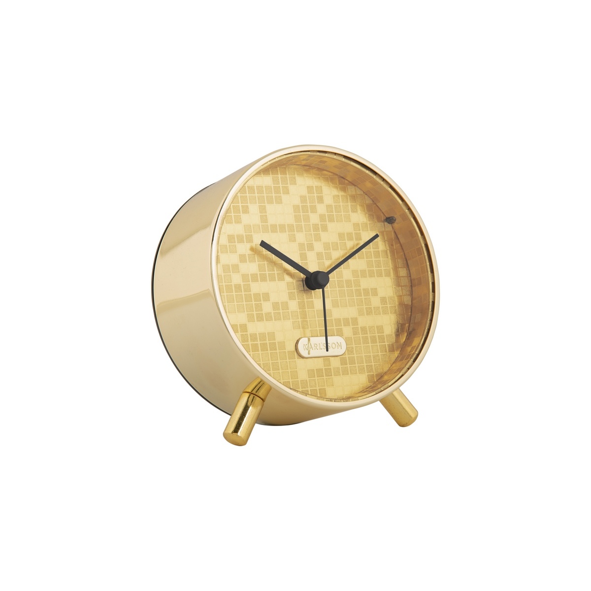 Karlsson 6004GD design ébresztőóra arany, 11 cmátmérővel