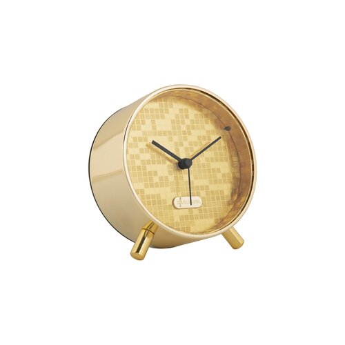 Karlsson 6004GD design ébresztőóra arany, átmérő11 cm