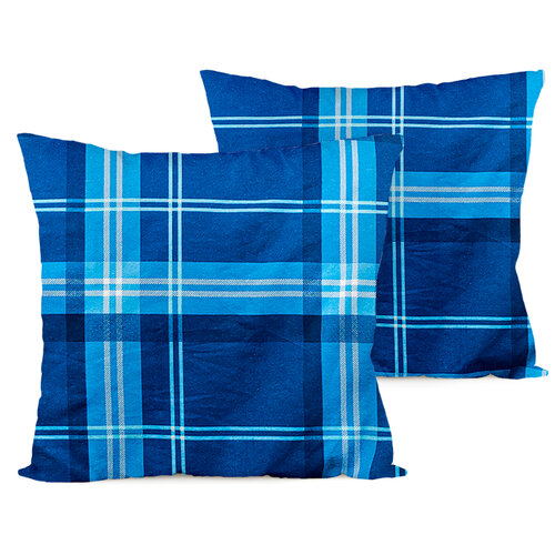 4Home Фланелева наволочка Blue plaid, 40 x 40 см, набір 2 шт.