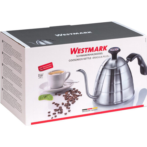 Westmark BRASILIA PLUS teáskanna hattyúnyakkal és hőmérővel, 800 ml