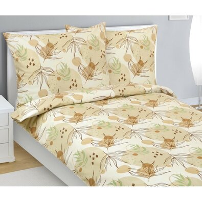 Bellatex Flanelové obliečky Jeseň, 140 x 220 cm, 70 x 90 cm