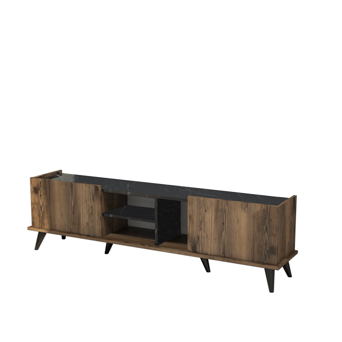 Televizní stolek Elegante Walnut Black