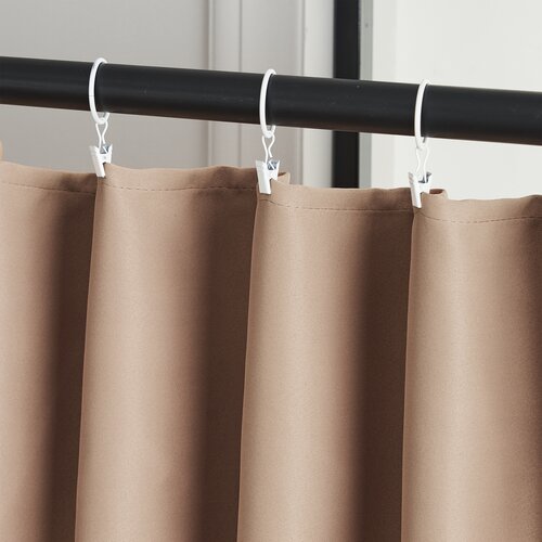 4Home Verdunkelungsvorhang mit Ringen Dublin Beige, 150 x 250 cm