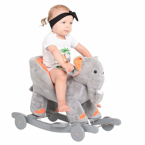 PlayTo Balansoar cu melodie și roți Elefant