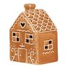Keramický perníkový domček LED, hnedá