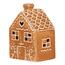 Keramický perníkový domček LED, hnedá