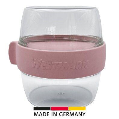 Westmark Двосекційний контейнер для їжі MAXI, 700 мл, рожевий