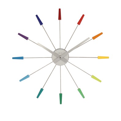 Nextime Plug Inn Color 2610di nástěnné hodiny , pr. 60 cm