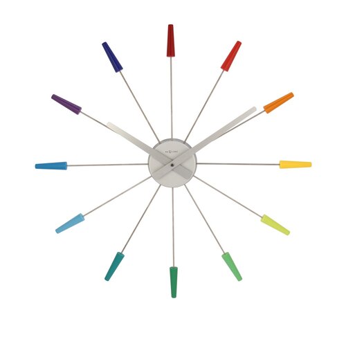 Nextime Plug Inn Color 2610di zegar ścienny, śr. 60 cm