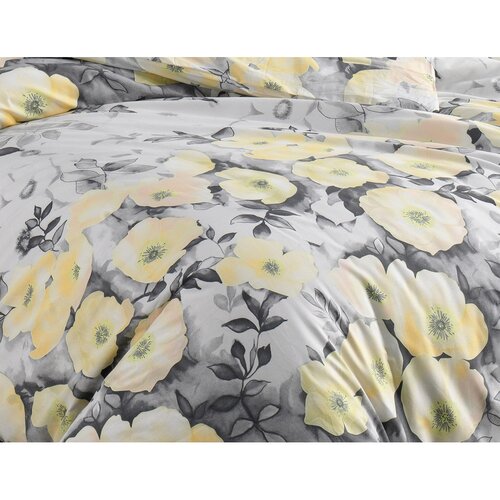 BedTex Bombažno posteljnino Alisa rumena, 220 x200 cm, 2 kos 70 x 90 cm