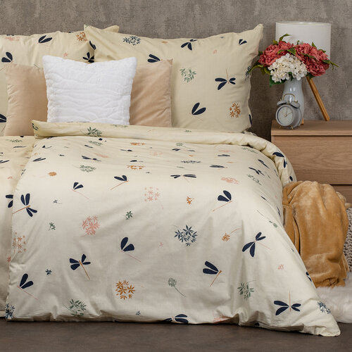 4Home Dragonflies pamut ágyneműhuzat, 140 x 220 cm, 70 x 90 cm