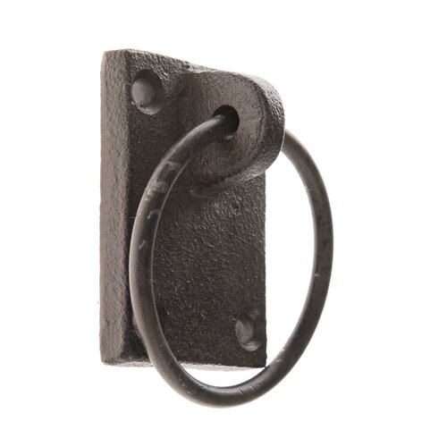 Uchwyt żeliwny Okrągły czarny, 7 x 5,3 cm