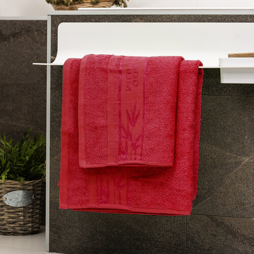 4Home Ręcznik kąpielowy Bamboo Premium czerwony, 70 x 140 cm