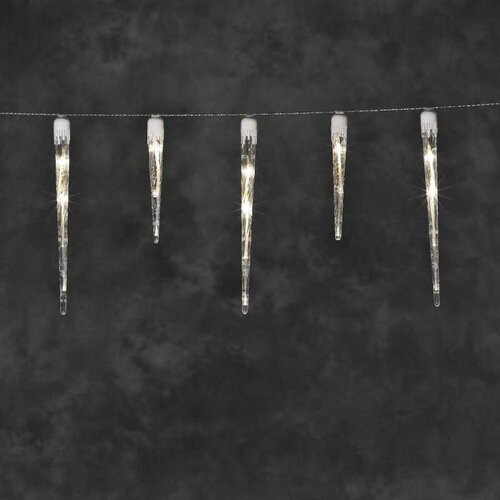 Łańcuch świetlny LED Rampouchy 32 LED, ciepłabiel, 7,75 m