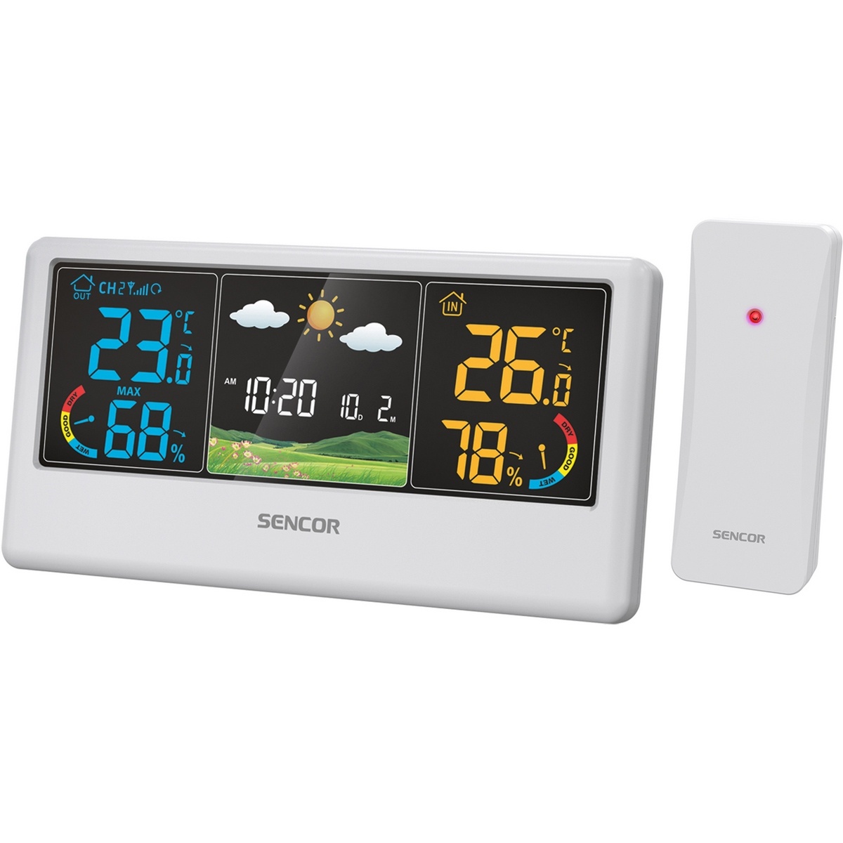 Sencor SWS 4100 W meteostanice, bílá