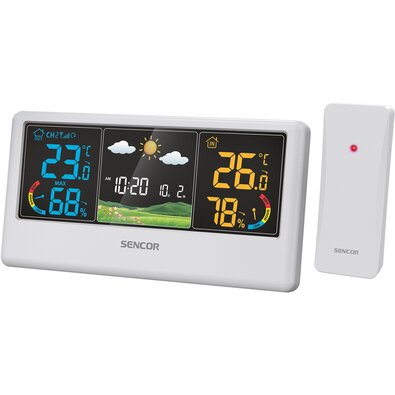 Sencor SWS 4100 W stacja pogodowa, biała