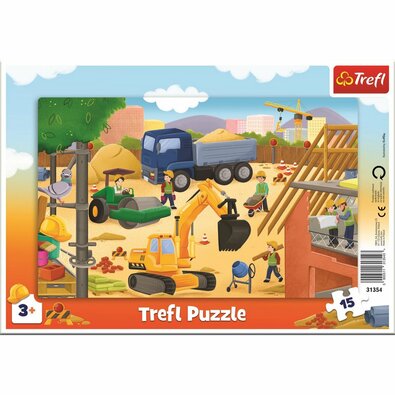 Trefl Puzzle Na staveništi, 15 dílků