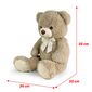 Urs mare de pluș Rappa Harvey cappuccino cuetichetă, 78 cm