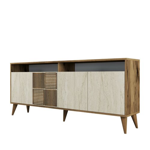 Szafka Milan 2 Walnut and Travertine