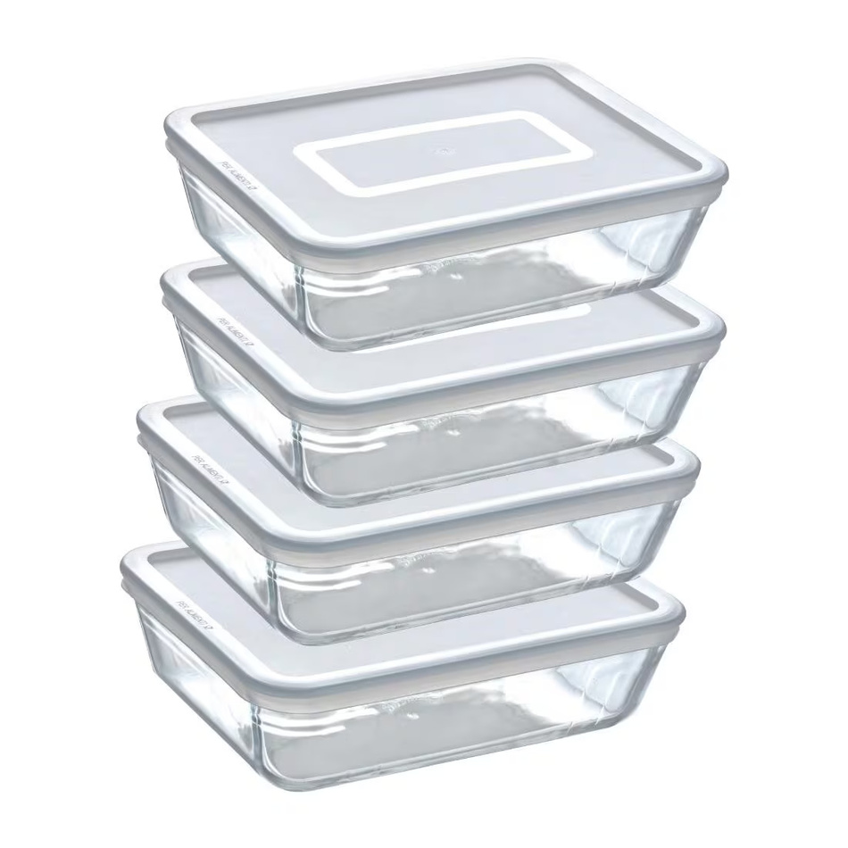 Pyrex Súprava sklenených dóz 4 ks, 1,5L