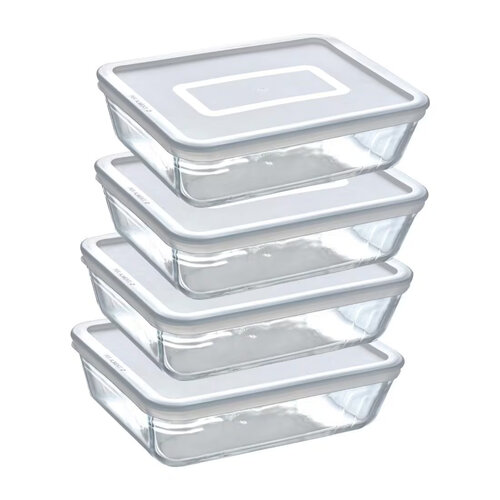 Pyrex Набір скляних контейнерів 4 шт., 1,5 л