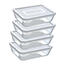 Pyrex 4 üvegedényből álló készlet, 1,5L
