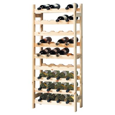 Kesper 69360 Regał na wino 36 butelek sosna, 120 x 51 x 27 cm