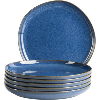 Mäser Sada mělkých talířů Cordelia Royal Blue 27 cm, 6 ks