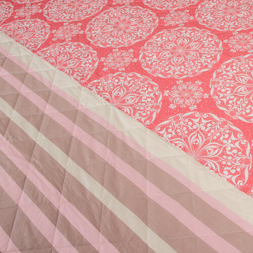 Cuvertură de pat Morbido roz somon, 240 x 200 cm