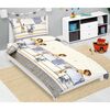 Bellatex Kinderbettwäsche aus Baumwolle Junior Safari beige, 140 x 200, 70 x 90 cm