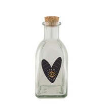 Bohemia Gifts Szklana butelka Heart, 250 ml