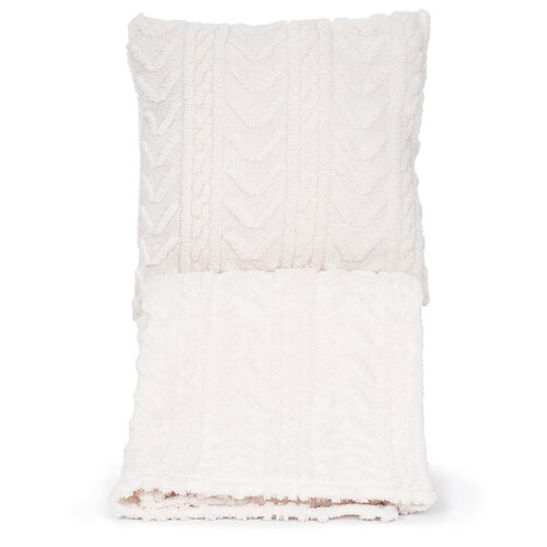 4Home Cozy Knit pléd, krém színű, 150 x 200 cm