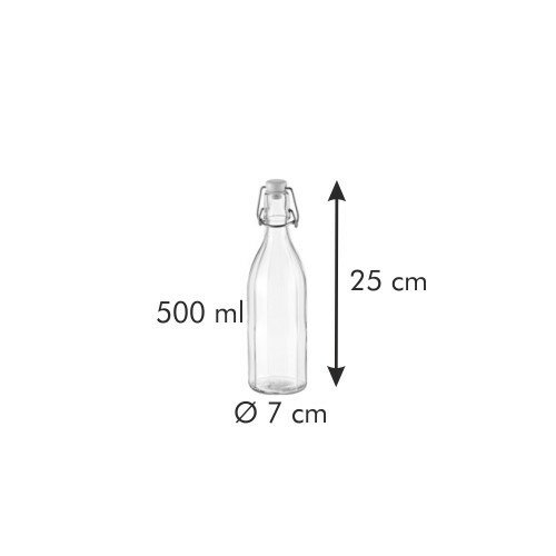 Tescoma Sklenená fľaša s clip uzáverom DELLA CASA , 0,5 l