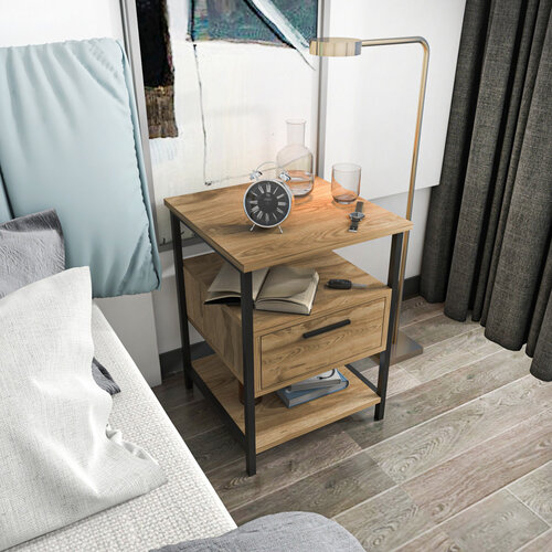 Nachttisch Alba Black