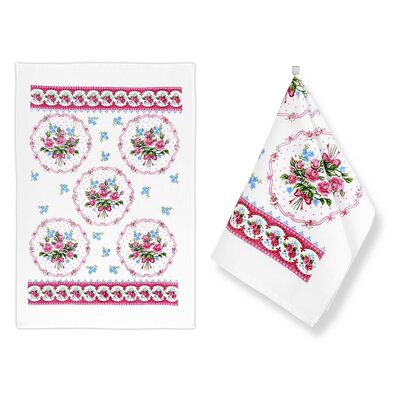 Bellatex Kuhinjska krpa Cvetje, 40 x 60 cm,komplet 2 kos