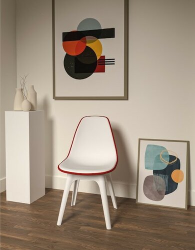 Sada jídelních židlí Eos White, 2 ks